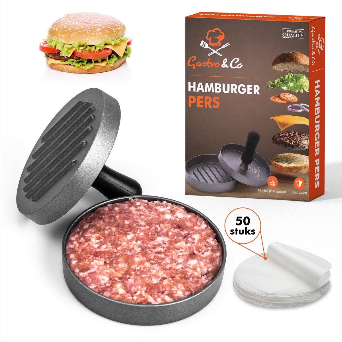 ik ben trots Bijproduct Onvergetelijk Wat is de beste Hamburgerpers? De 5 beste opties van 2023! | Top-X.nl