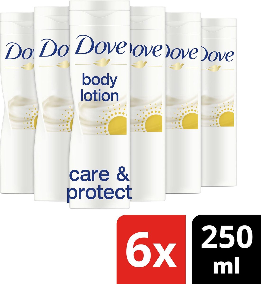 Dove Care & Protect SPF15 Lotion - 6 x 250 ml - Voordeelverpakking