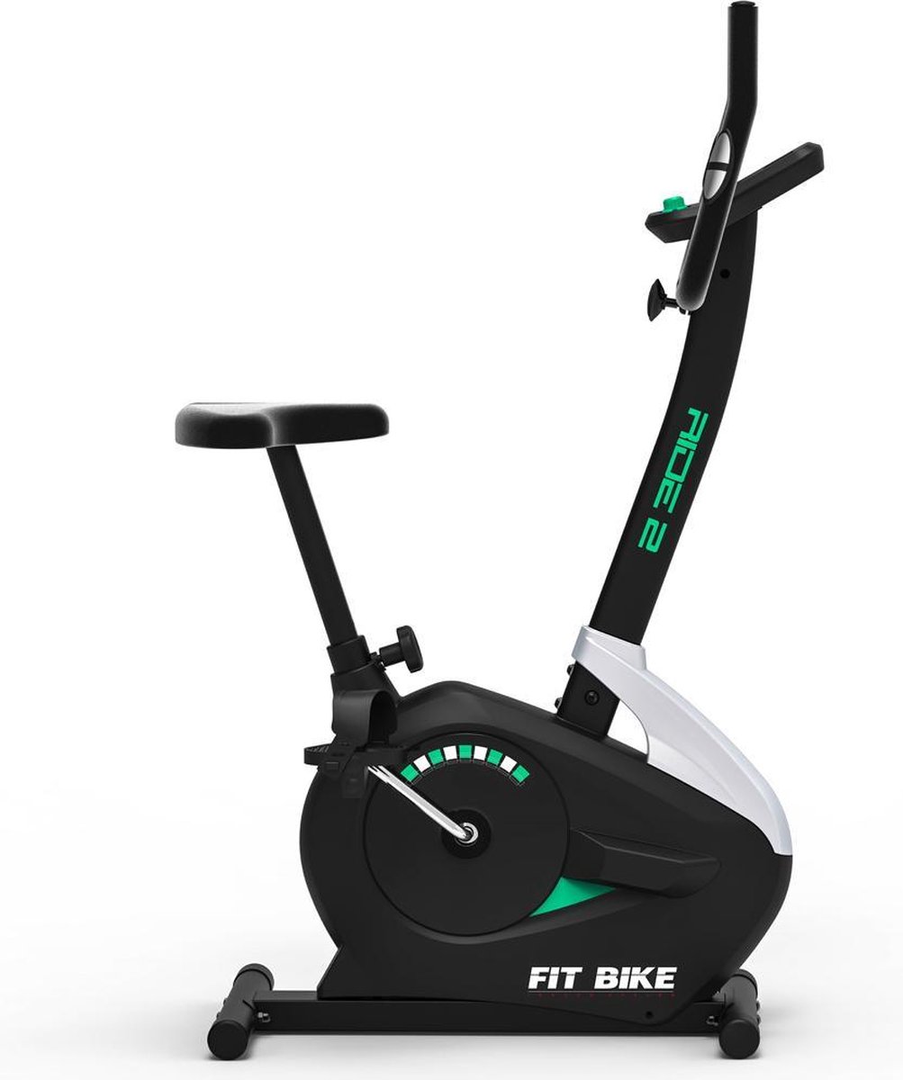 Hometrainer FitBike Ride 2 - Incl. Tablethouder - Fitness fiets - 16 Weerstandsniveaus - Ideale instap home trainer - 5kg vliegwiel - Hometrainer voor thuis - Verstelbaar
