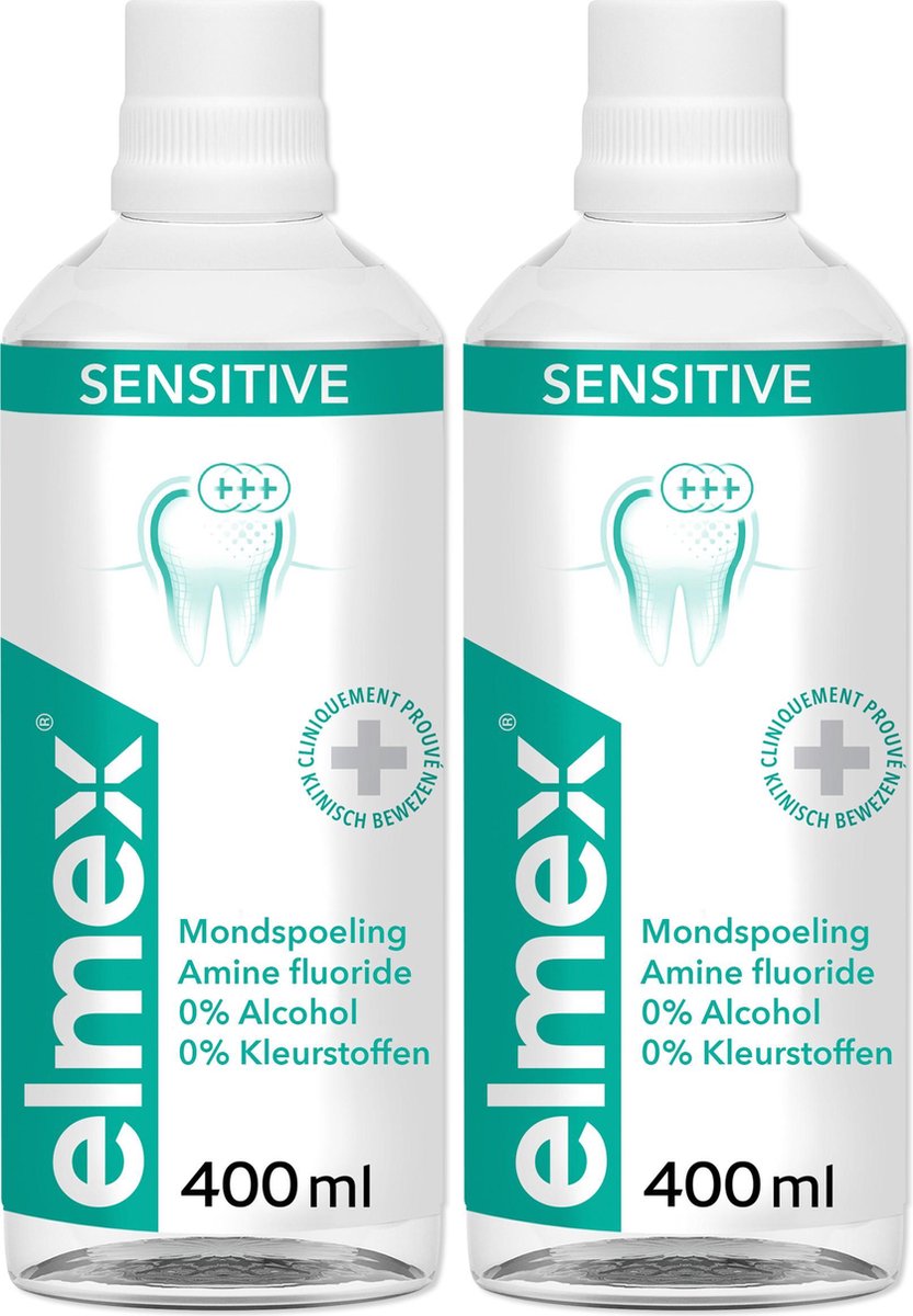 Elmex Mondwater Sensitive - 2 x 400 ml - Voordeelverpakking