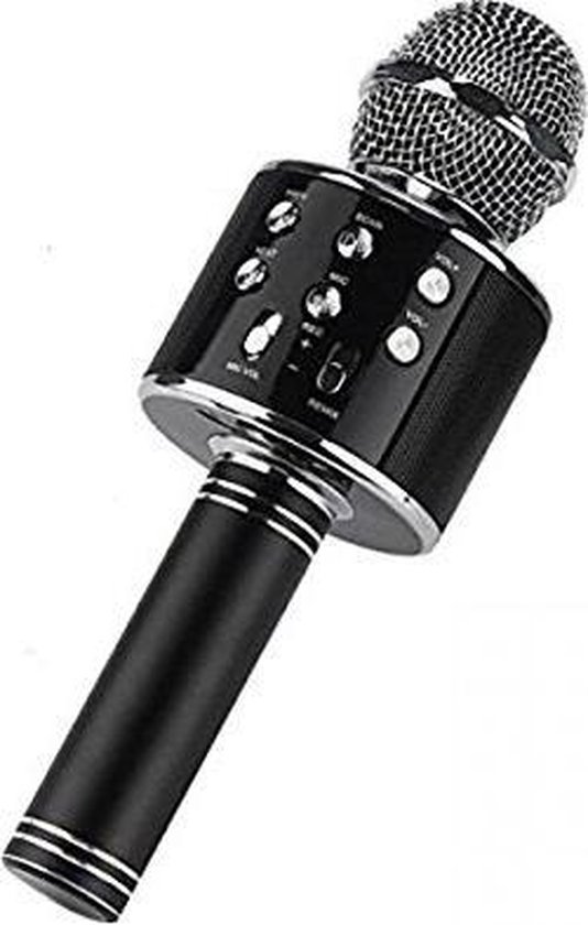 Draadloze Bluetooth Karaoke Microfoon HIFI - WS-858 - Zwart