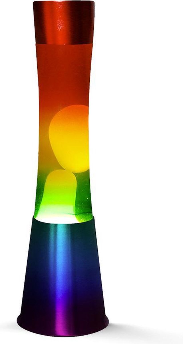 i-total lavalamp rechte voet | regenboog | meerkleurig
