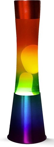 i-total lavalamp rechte voet | regenboog | meerkleurig