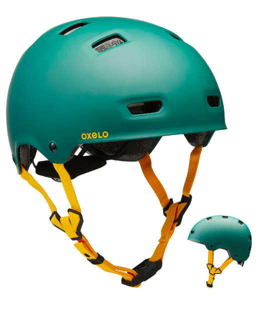 Helm voor inlineskaten skateboarden steppen MF540 Urban groen