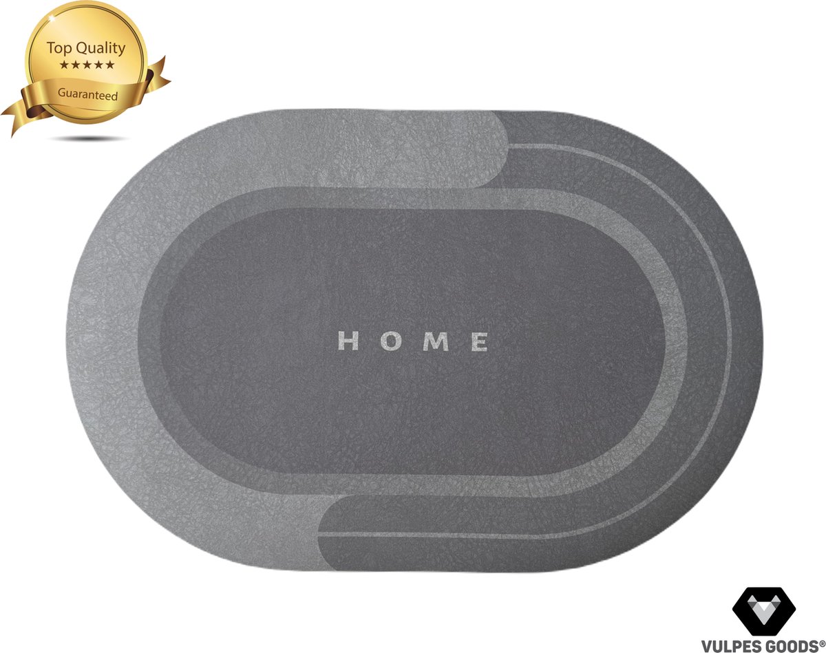 Vulpes Home® Badmat - luxe Douchemat – Badkamer Accessoires - Antislip, Waterabsorberend en Comfortabel – 40x60CM – Sky Grey
