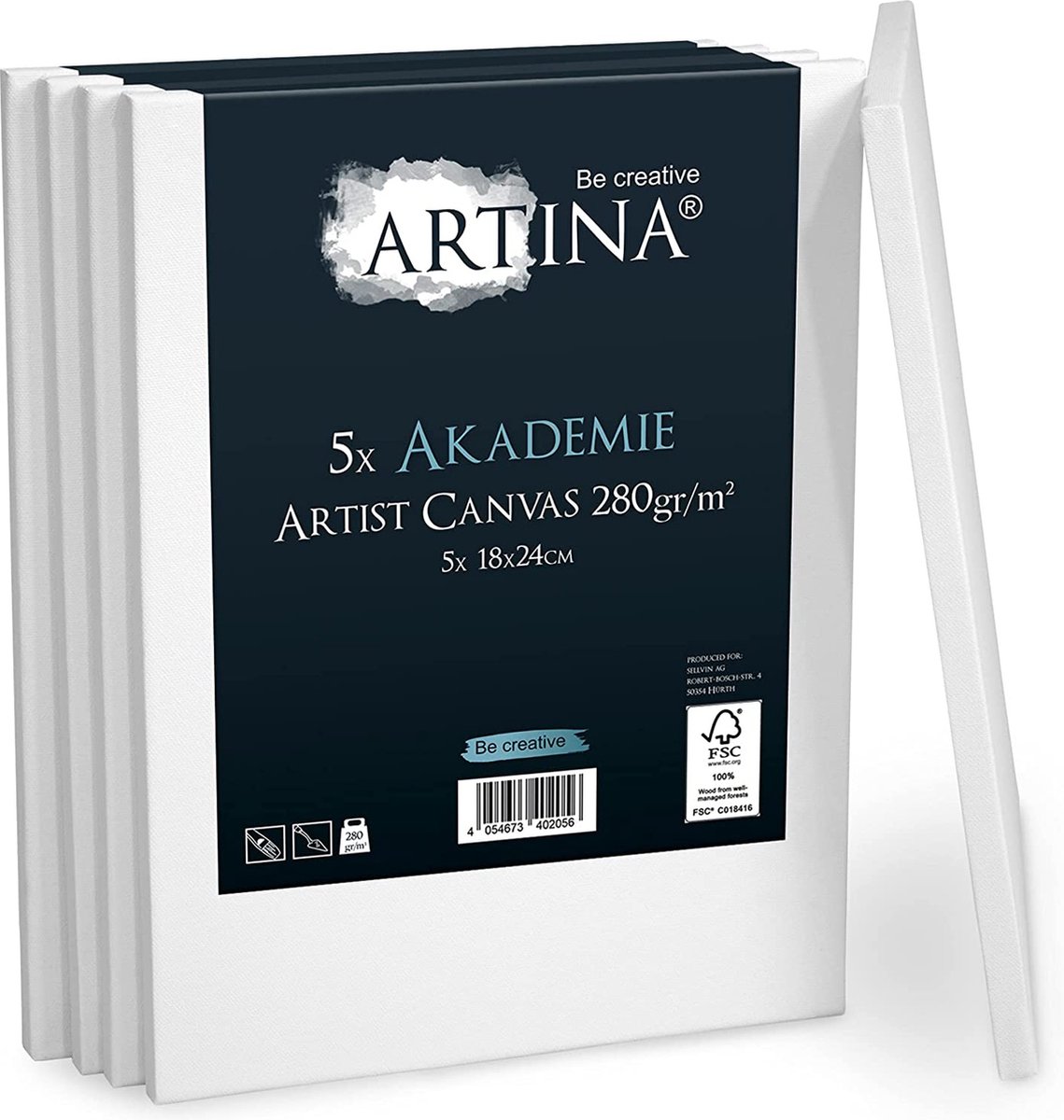 Artina 5-Set schildersdoeken canvas