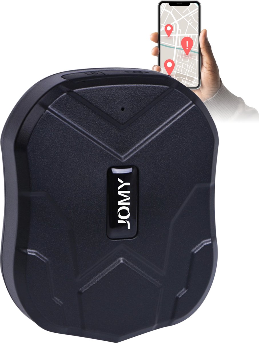 JOMY GPS Tracker – Auto / Vrachtwagen / Scooter / Fiets – Magneet – 5000mAh Accu – Waterproof – Zonder Abonnement
